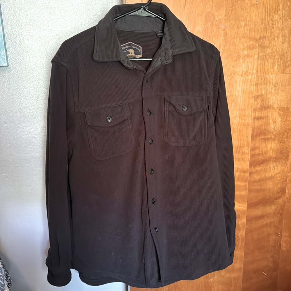 Freedom Foundry M Black Long Sleeves Button Up